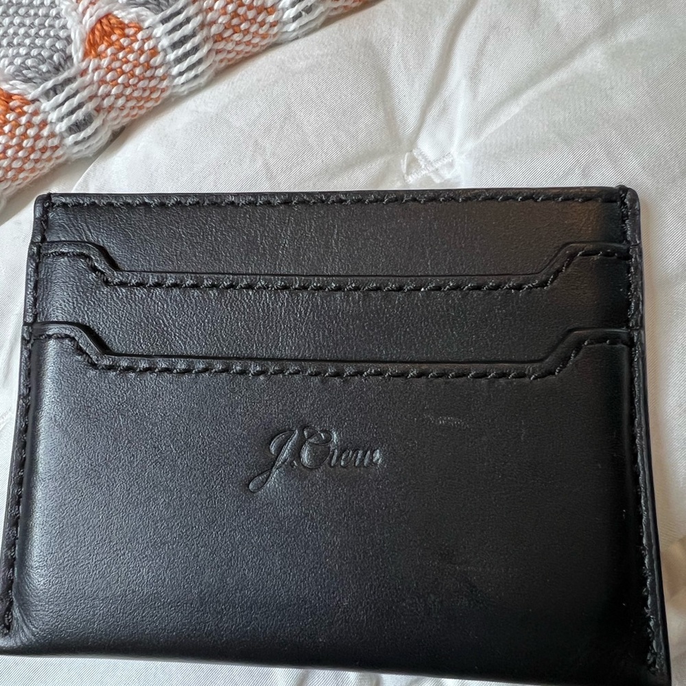 J Crew Black Cardholder